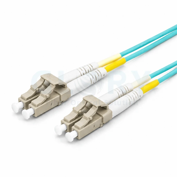 LC UPC To LC UPC Duplex OM4 Multimode Fiber Patch Cable factory